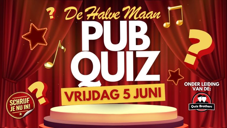 Speciale pubquizavond bij De Halve Maan ter gelegenheid van 50-jarig bestaan