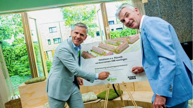 BAM Wonen en Rijswijk Wonen starten verduurzaming van 198 sociale huurwoningen in Ministerbuurt