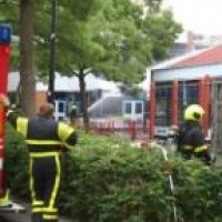 Grote brand in Rijswijkse scholen in Rijswijk,