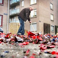 Taartje voor opruimen vuurwerkafval