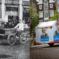 Nederlands groot grutter op de fiets