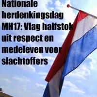 Vlag in Rijswijk mag vrijdag 17 juli half stok