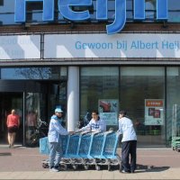 Rijswijkse jongeren verzamelen winkelwagentjes voor Albert Heijn XL