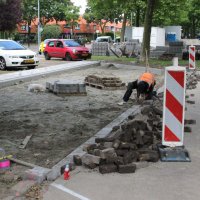 Extra parkeervakken kruising Populierlaan – Rembrandtkade