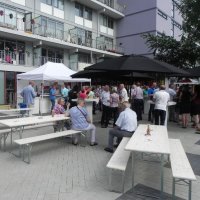 Feestelijke oplevering flats Martin Campslaan