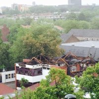 Overzichtsfilm van gebied rondom brand scholendriehoek