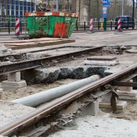 Werk aan tramhaltes is begonnen