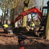 Werk aan riolering schiet lekker op