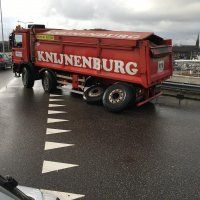 Door de as gezakt