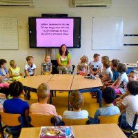 Nieuw touchscreen in de klas