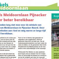Excuus en gratis reclame voor winkeliers Meidoornlaan