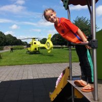Traumahelikopter bij RijswijksStation