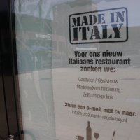 Made in Italy zoekt personeel