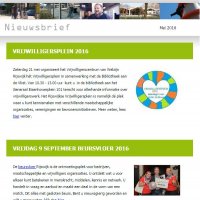 Abonneer je op de Nieuwsbrief van het Vrijwilligerscentrum.