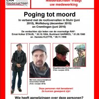 € 80.000 beloning tip Duitse overvallers