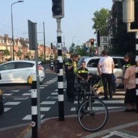 Gewonde fietser naar ziekenhuis