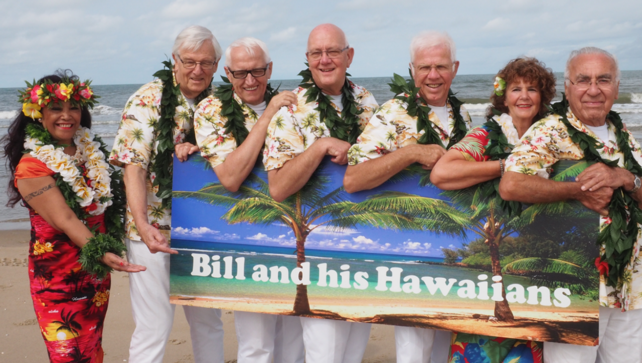 Bill and his Hawaiians op Strandwalfestival