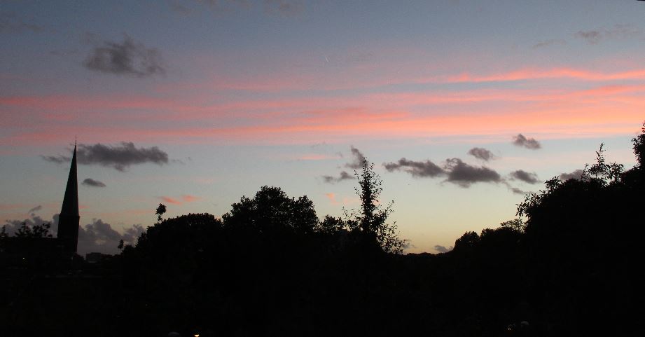 Mooie ondergaande zon in Rijswijk