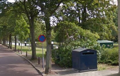 Bovengrondse papiercontainer Nassaukade verwijderd