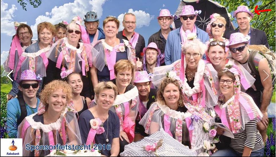 Rijswijkse wethouder Lugthart bij RABO sponsortocht