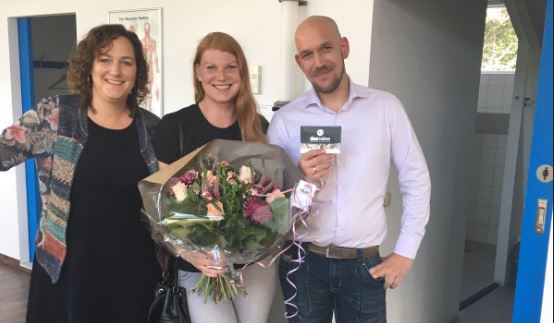 Dinerbon van de Rugschool voor Rick Waterreus