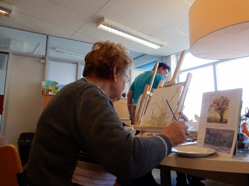 Kom helpen bij schilderles in Huis van Rie