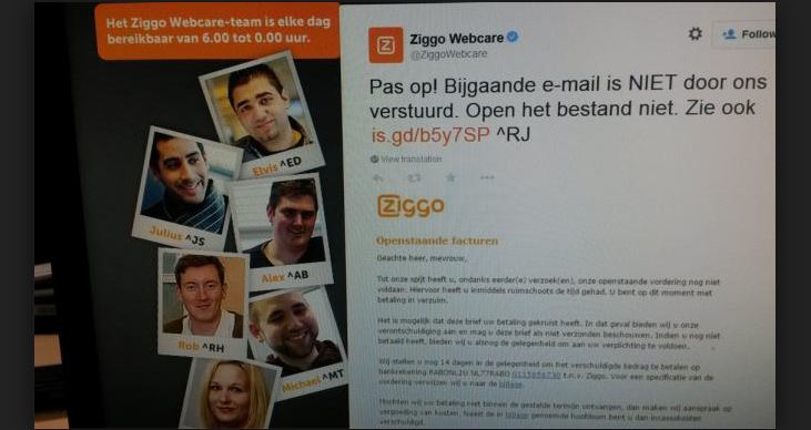 Valse mails van Ziggo zetten je computer op slot