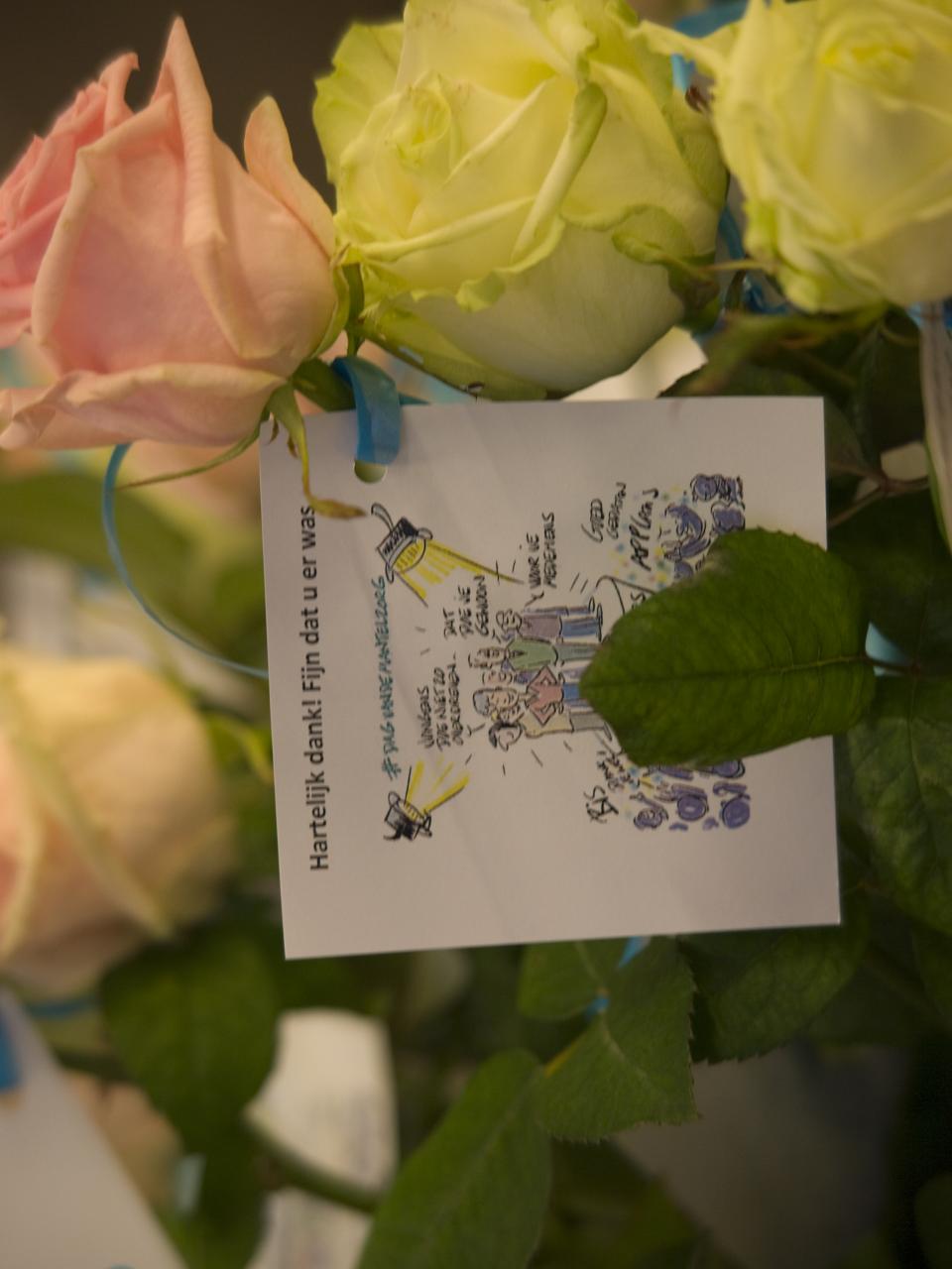 ...en na afloop een mooi bloemetje voor iedereen.