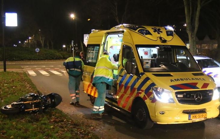 Motorrijder onderuit op Rijswijkse Schaapweg
