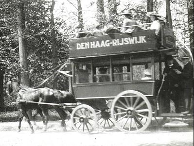 De paardentram op de Haagweg