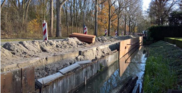 Reparatie aangetaste damwand Lange Kleiweg