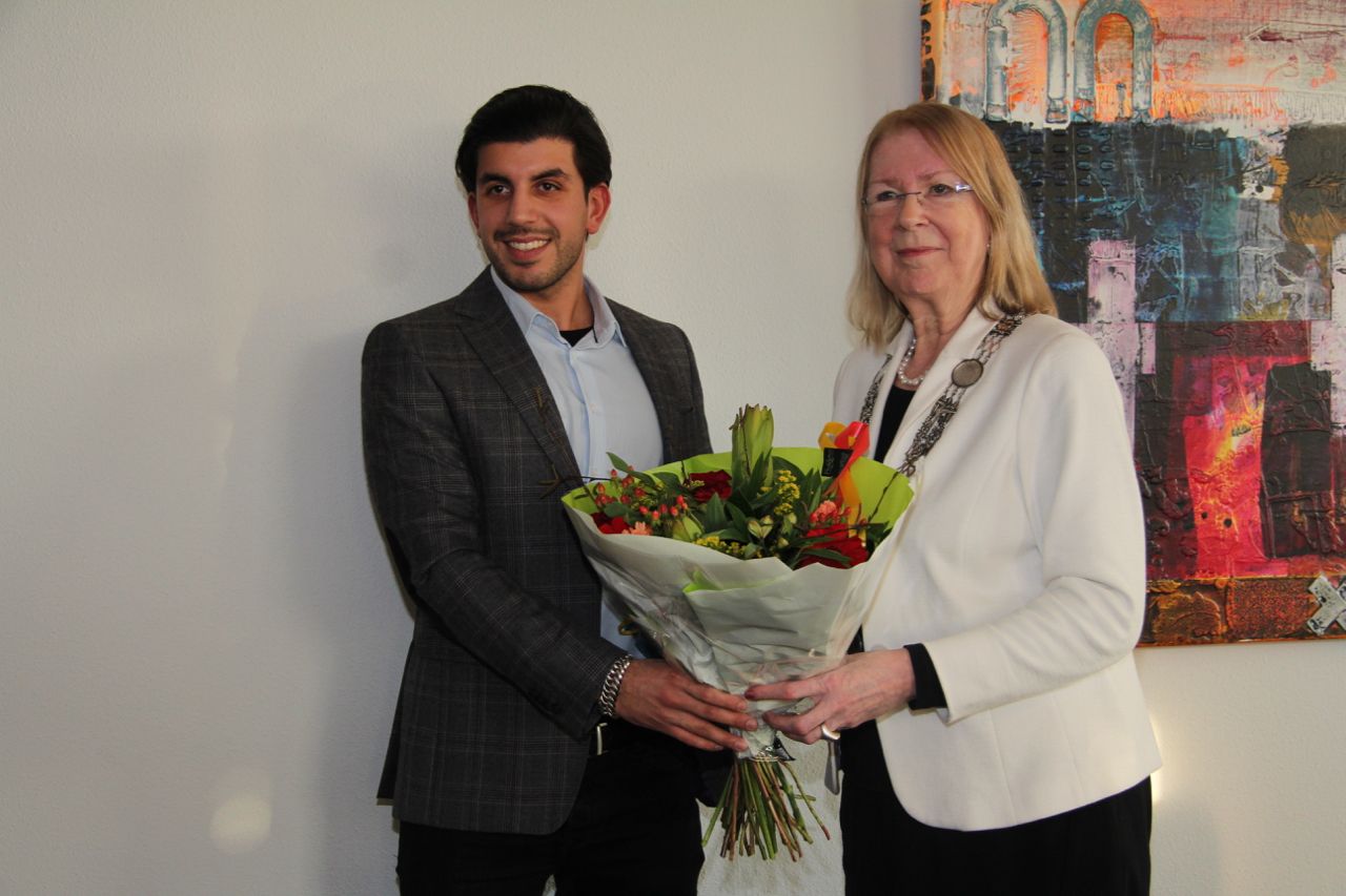 Heldenontvangst bij de burgemeester