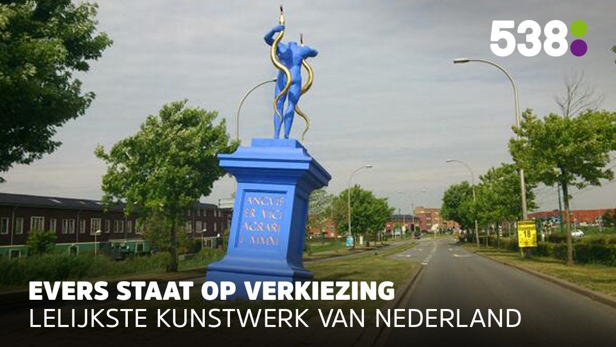 ‘Man met Slang’ het lelijkste kunstwerk van Nederland?