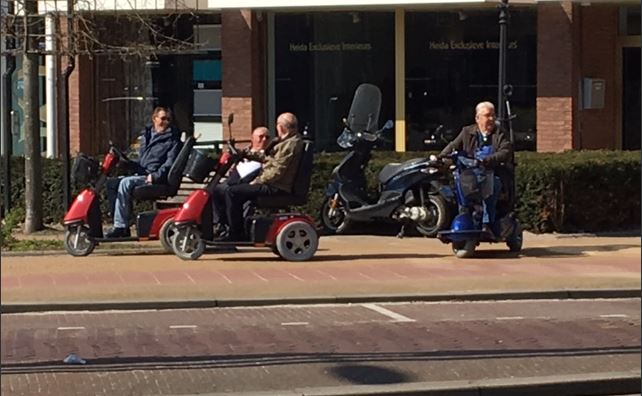 Scootmobielers in het zonnetje