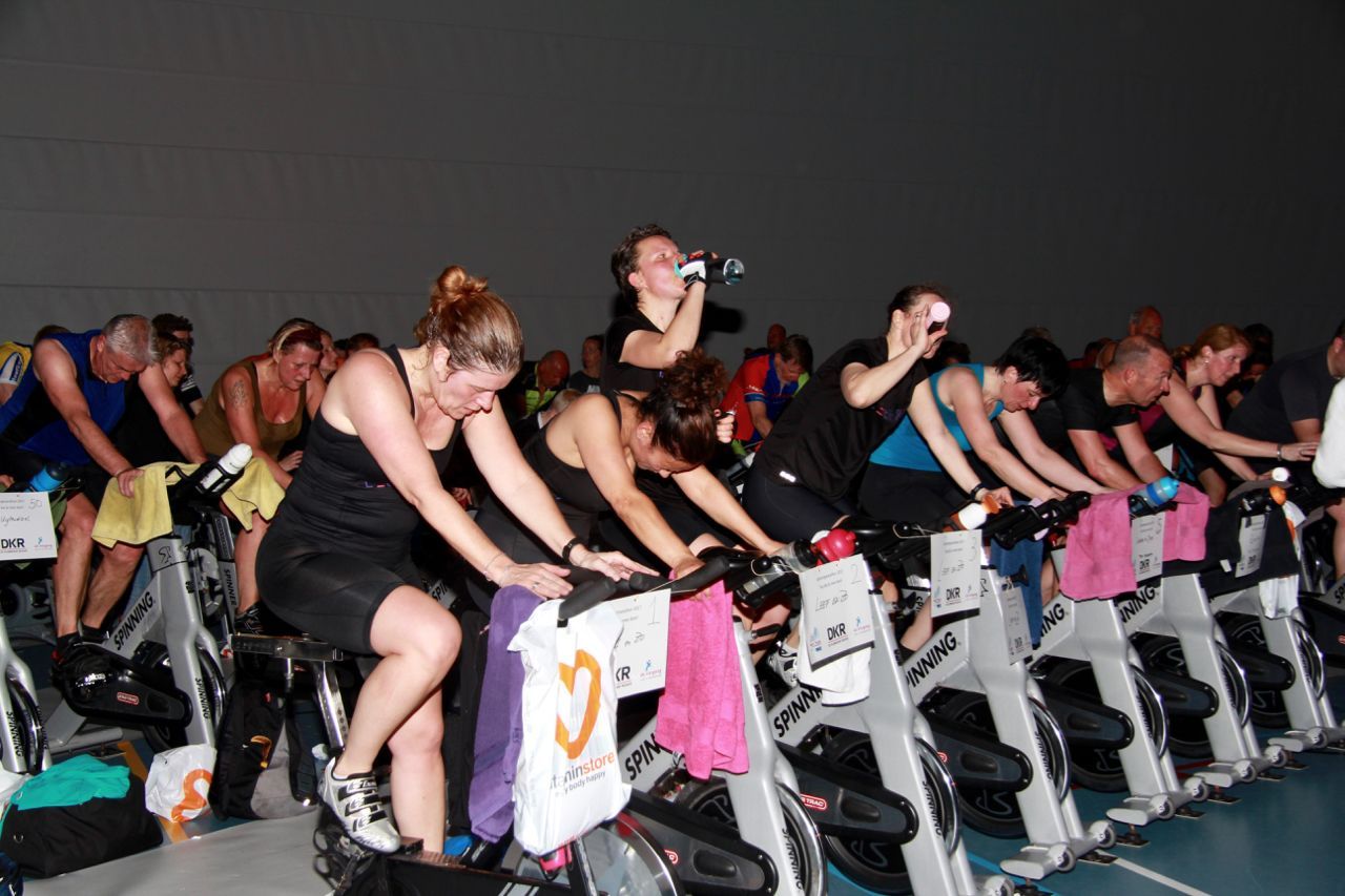 Spinningmarathon voor strijd tegen kanker