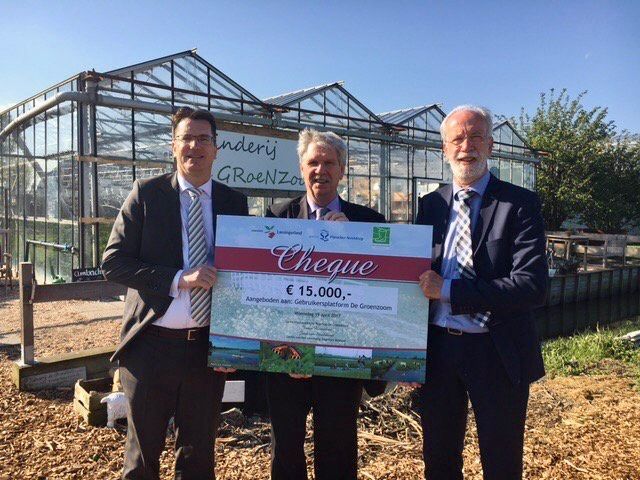 15.000 euro voor Gebruikersplatform De Groenzoom