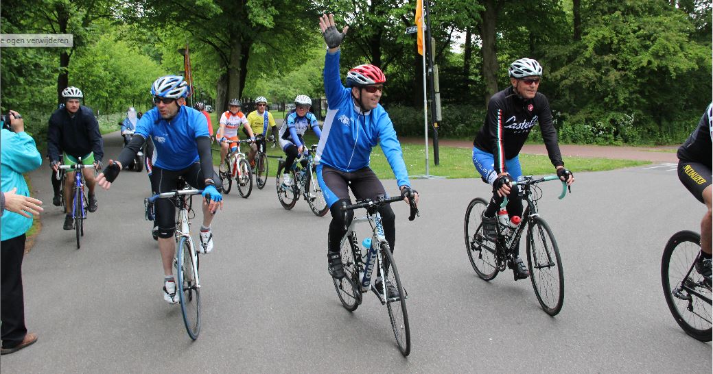 Deelnemers ReTour Rijswijk tegen spierziekte ALS