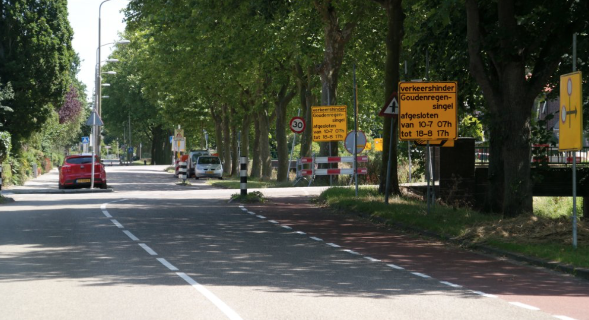 Goudenregensingel Pijnacker afgesloten tot 18 augustus