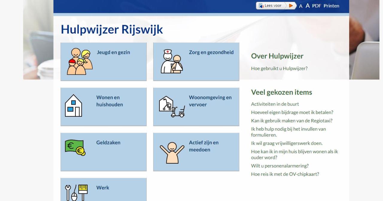 Simpele vraagbaak over sociaal domein op internet