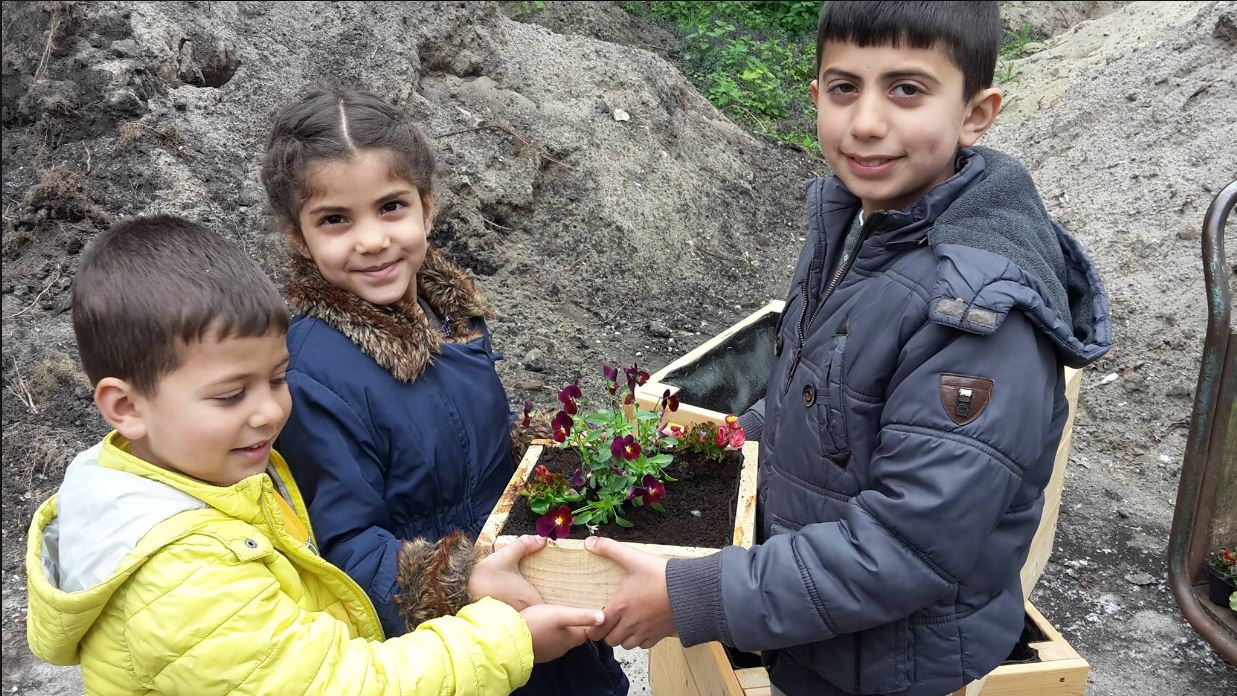 Moestuinbakjes timmeren voor de kids