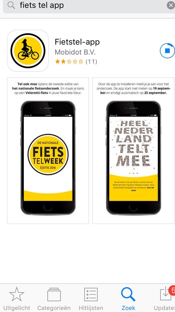 Meedoen met de nationale fiets telweek