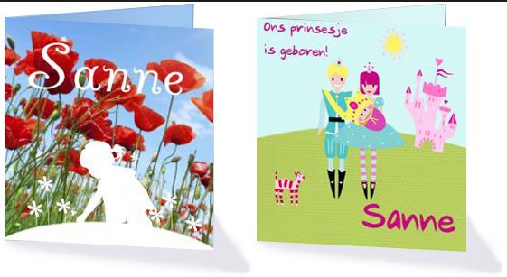 Stuur je geboortekaartje en maak kans op een cadeaubon