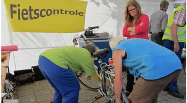 Fietscontrole bij Repair Café