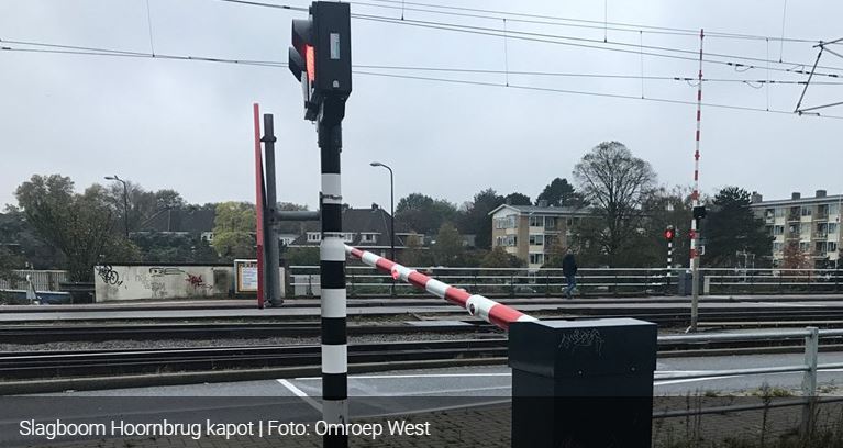 Kapotte slagboom wel of niet aangereden, hoge kosten