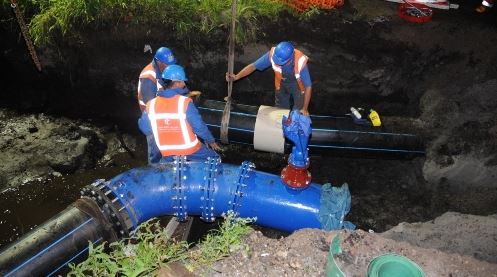 Afsluiting Churchillaan door werk aan waterleiding