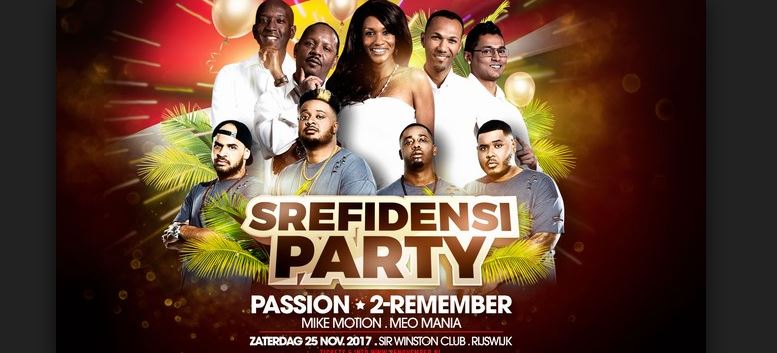 Suriname 42 jaar Onafhankelijkheids party