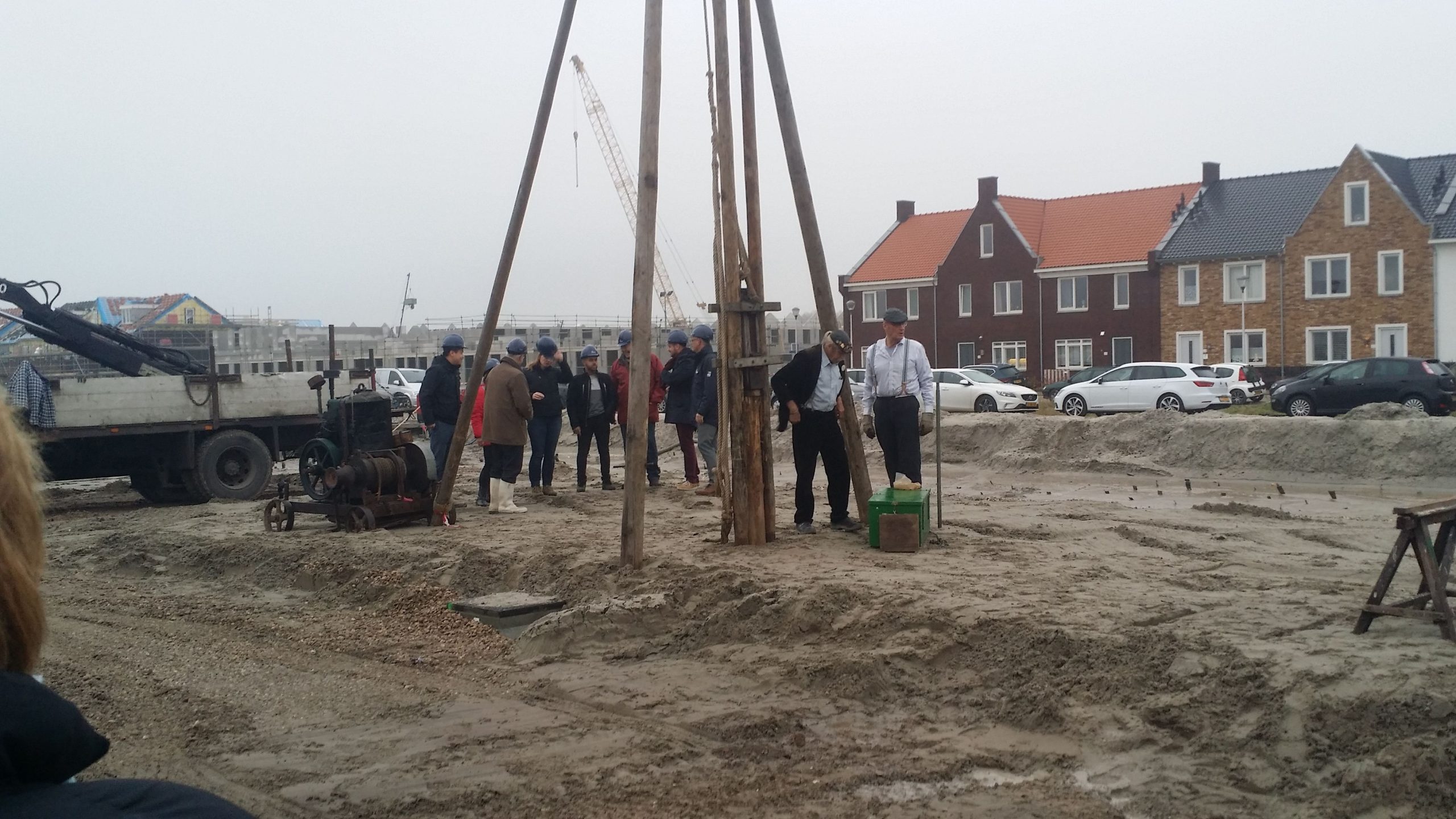 Eerste paal geslagen in Ackerswoude Eerste paal geslagen in Ackerswoude