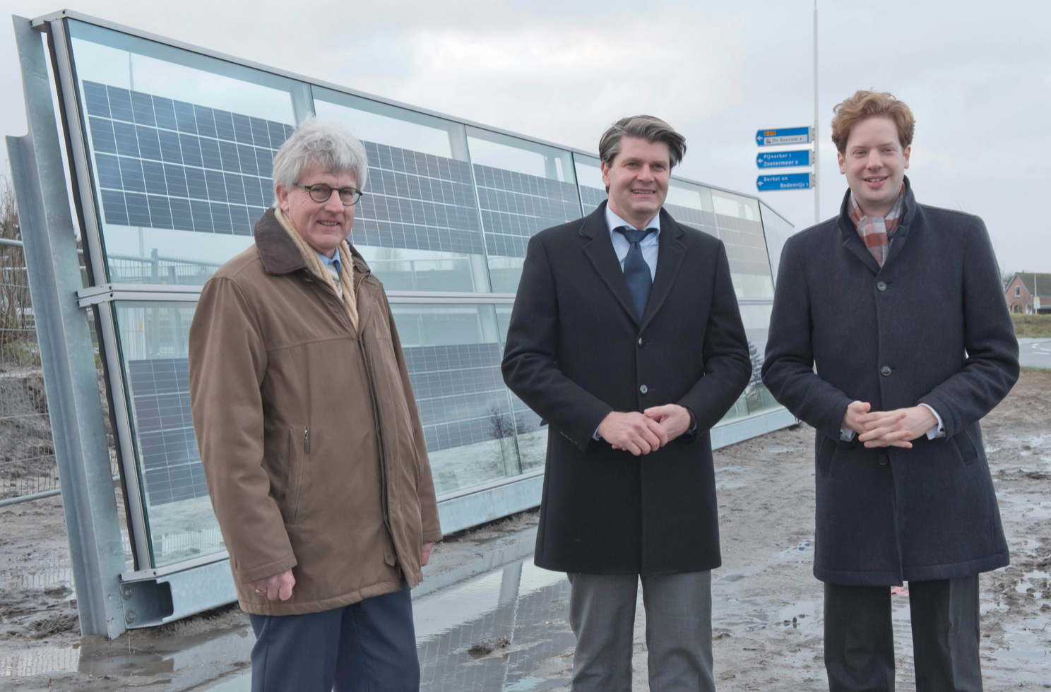 Oplevering geluidsscherm Pijnacker