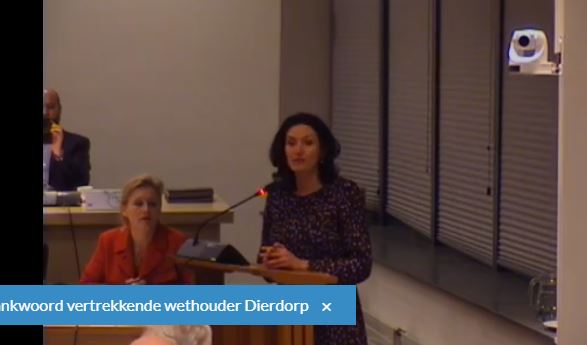 Laatste raadsvergadering van wethouder Nicole Dierdorp