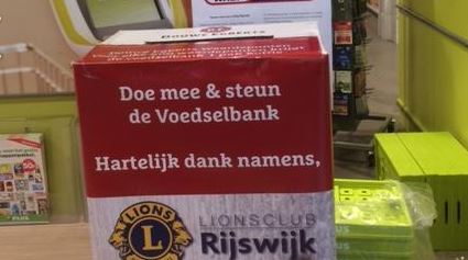 Inzamelactie DE-waardepunten voor de Rijswijkse  voedselbank